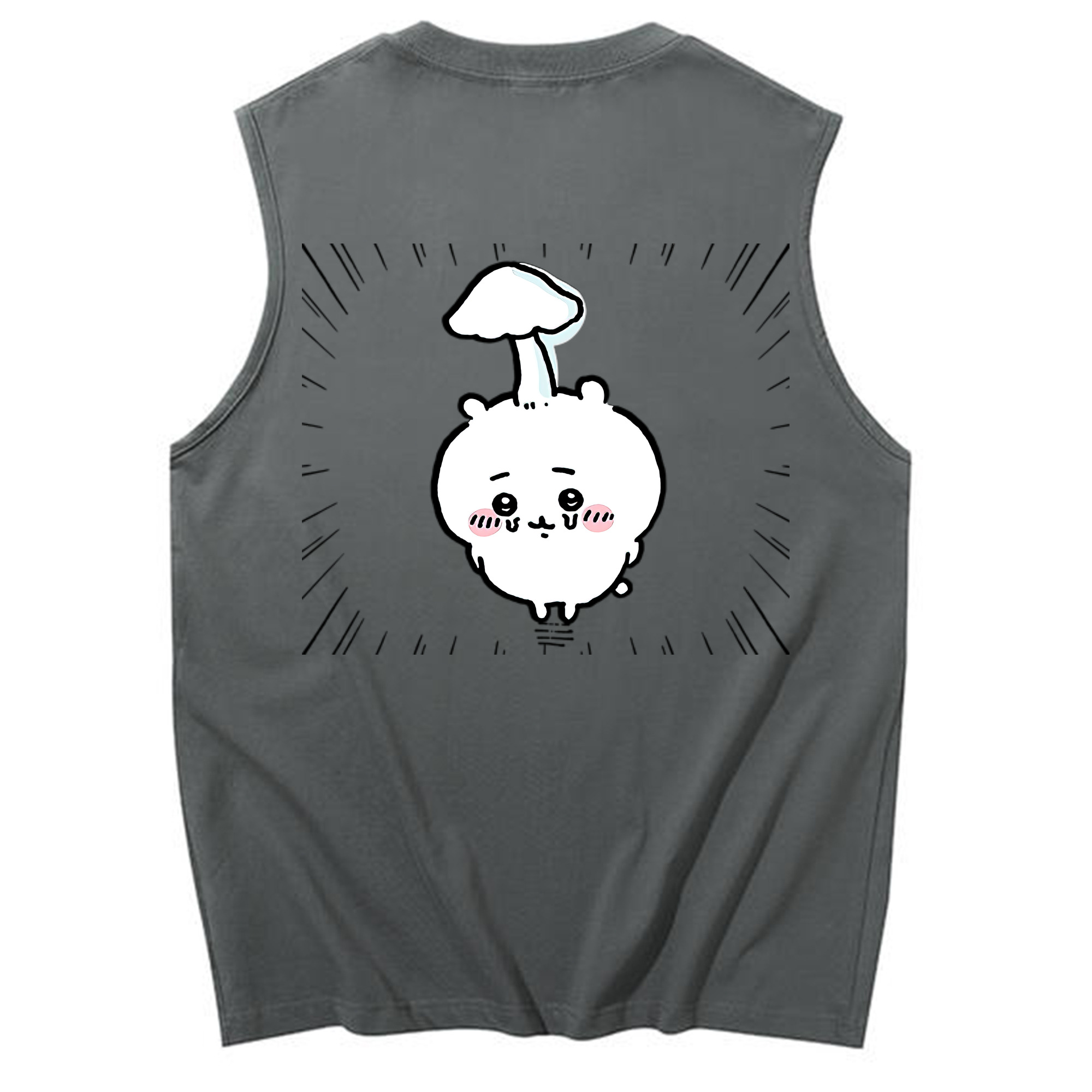 （画像用） ちいかわ ちいかわ Chii-kawa chiikawa コットン100％タンクトップ（背面プリント）